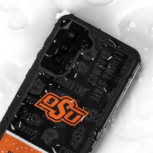 Oklahoma State University Split Jersey Galaxy S24 Plus Waterproof Case